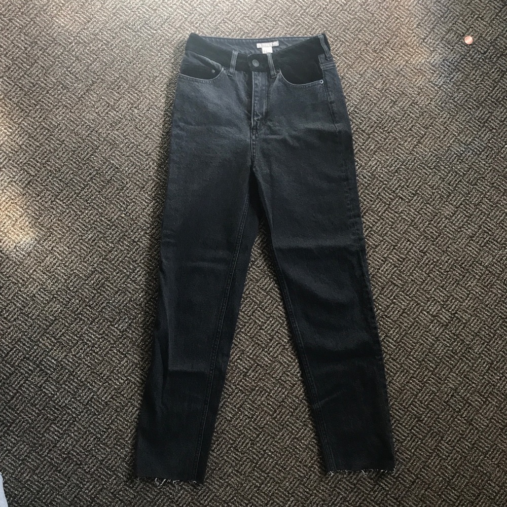Black Jeans with Velvet Details